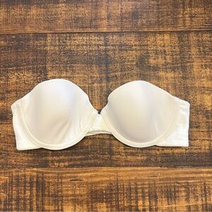 Gilligan & Malley White Strapless Bra- EUC